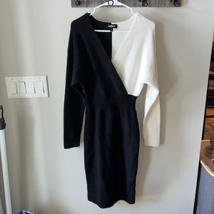 Express mid calf sweater dress